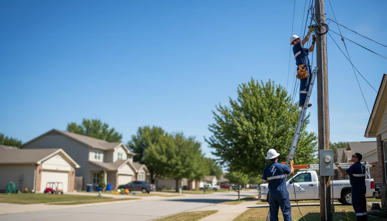 Residential electrician providing installation services in Pine Level, NC